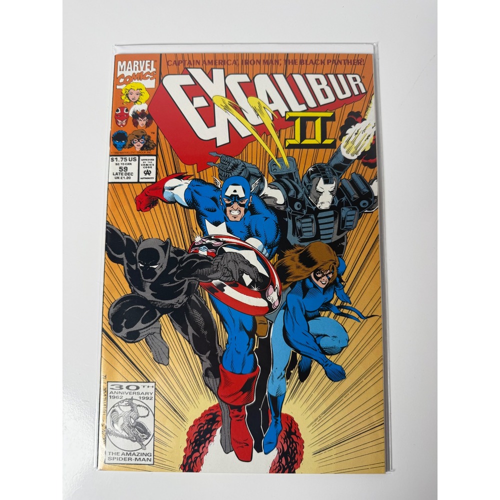 Excalibur 59 Marvel Comics 1992 Captain America Iron Man Black Panther Joe Mad